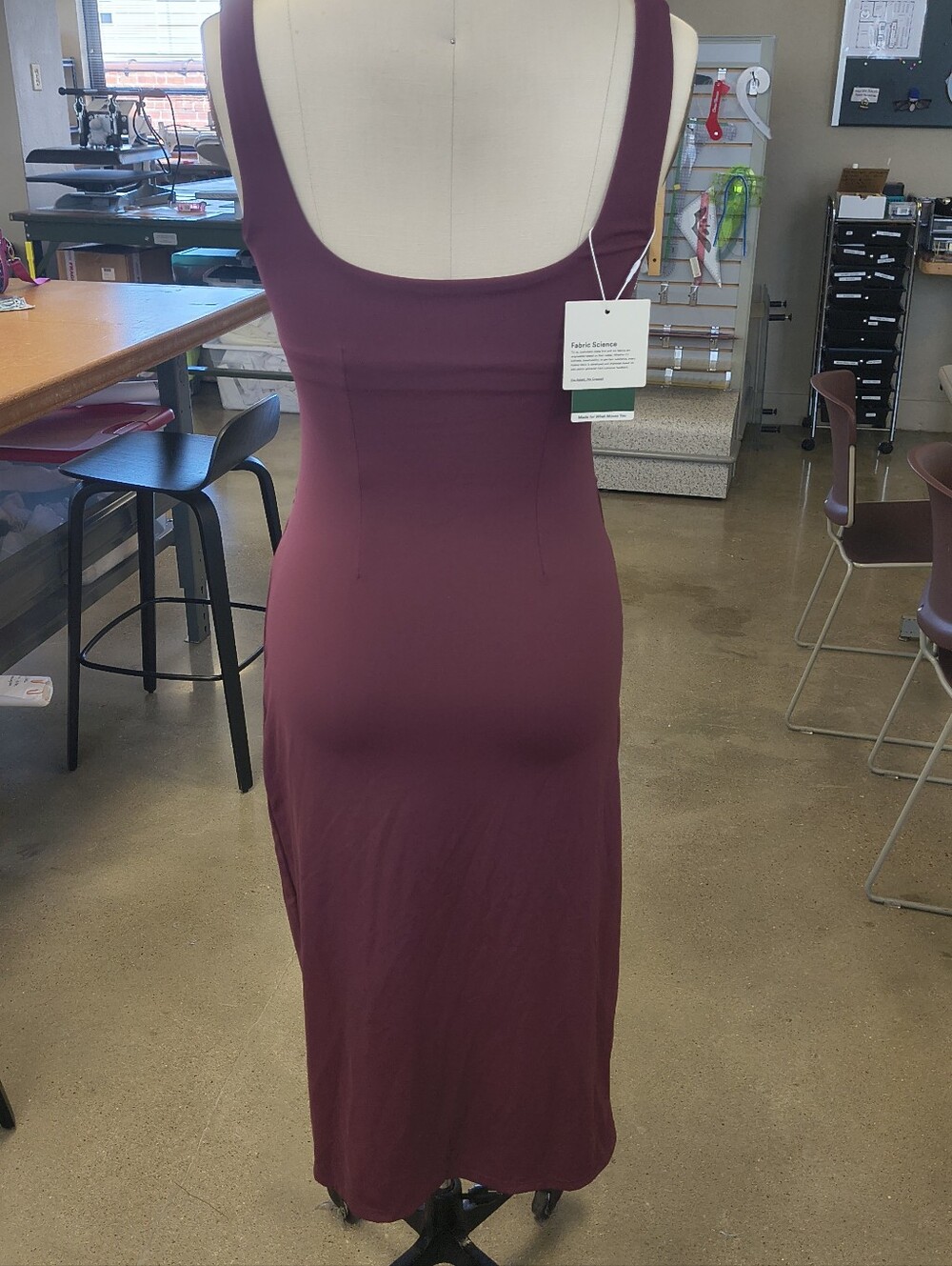 Halara Midi Dress Small Burgundy Square Neck Softlyzero Corset Ruch Slit Bodycon